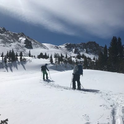 Neal Girard snowshoeing