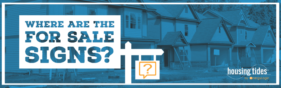 Where Are the For Sale Signs? Housing Tides Blog Header Image