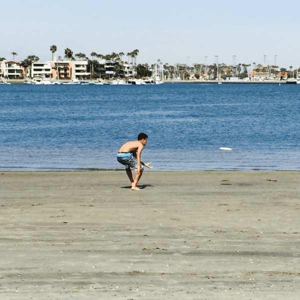 Marco Fraire spending time on a beach in California